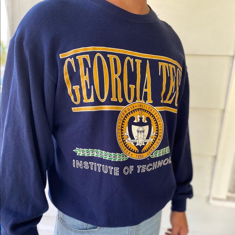 80s Georgia Tech crew neck sweatshirt